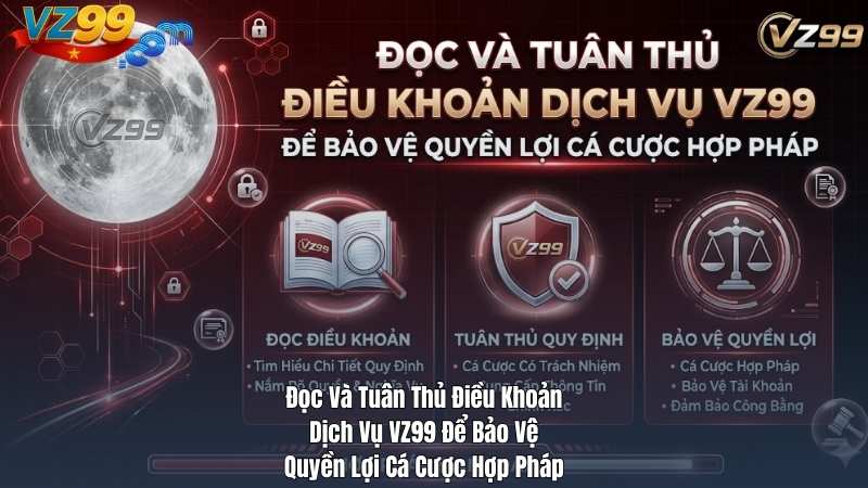 Đọc Và Tuân Thủ Điều Khoản Dịch Vụ VZ99 Để Bảo Vệ Quyền Lợi Cá Cược Hợp Pháp